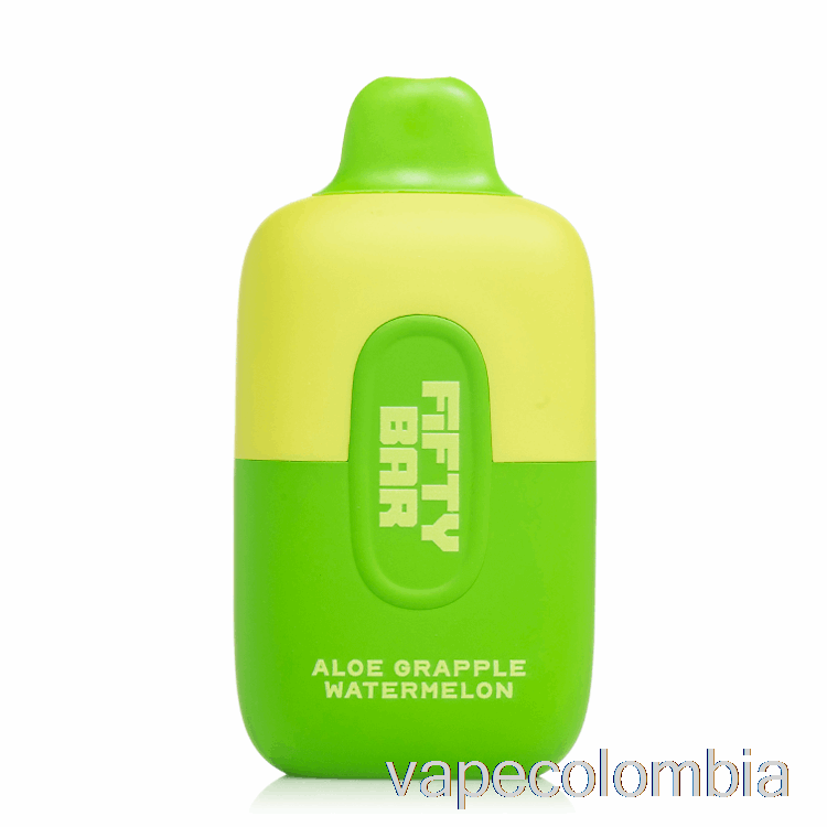 Vape Recargable Cincuenta Bar 6500 Desechable Aloe Grapa Sandía